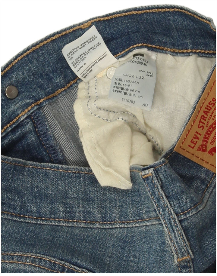 Женские прямые джинсы LEVI'S 724 с высокой посадкой W26 L32 синие