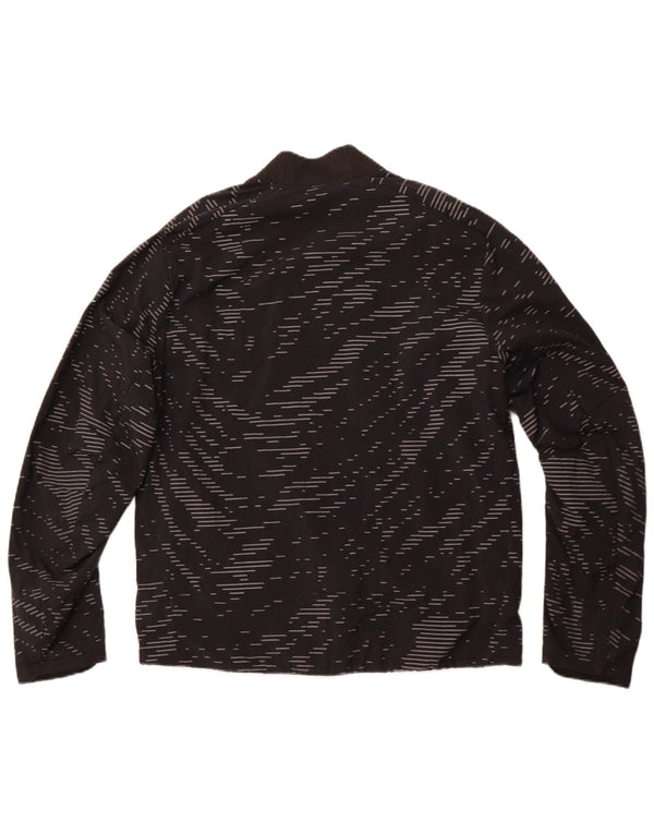 Мужской двусторонний спортивный костюм NIKE Therma-Fit, средний черный в полоску