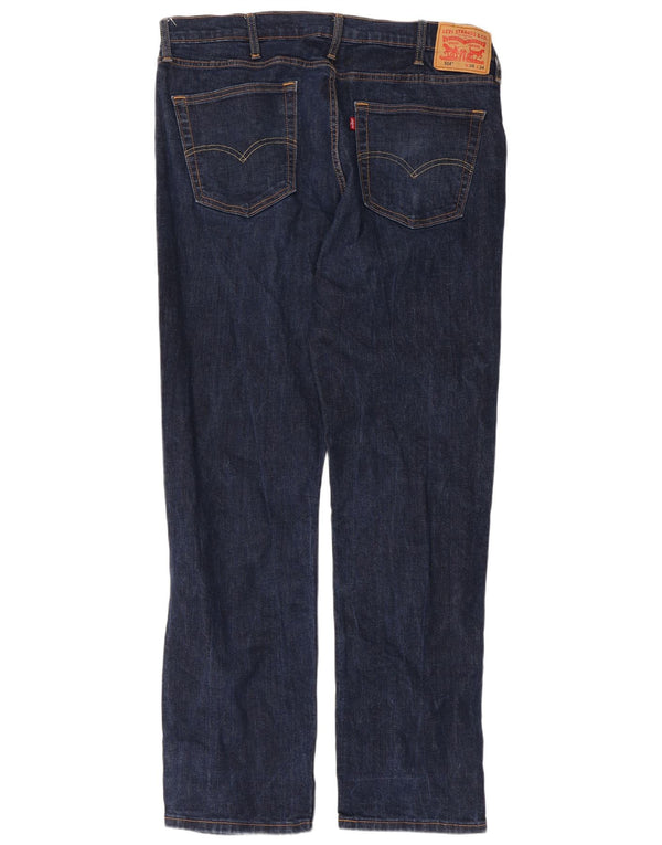 Мужские прямые джинсы Levi's 514 W38 L34 темно-синие, хлопок