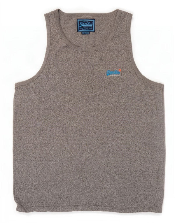 Мужской жилет Superdry 2XL, синий хлопок с крапинками
