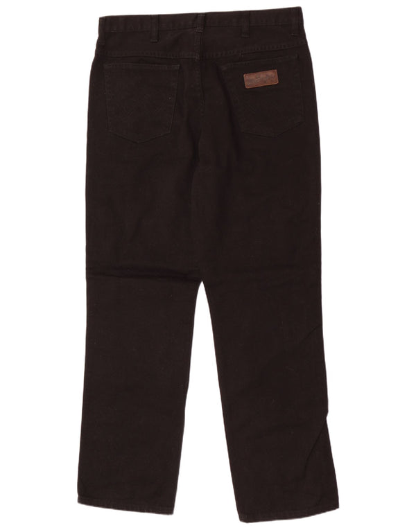 Мужские прямые джинсы Wrangler Ohio W36 L32, черный хлопок