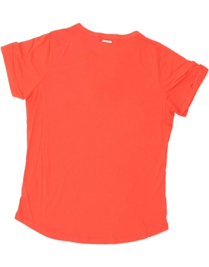 MICHAEL KORS Womens T-Shirt Top UK 14 Medium Red Cotton Vintage Michael Kors and Second-Hand Michael Kors from Messina Hembry 