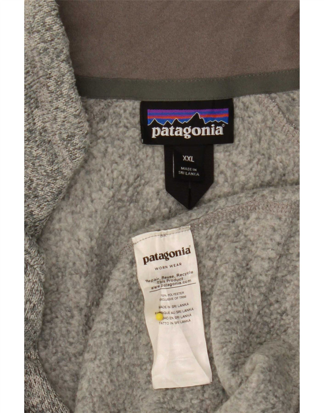 Мужской спортивный костюм Patagonia с графическим рисунком 2XL, серый полиэстер с крапинками