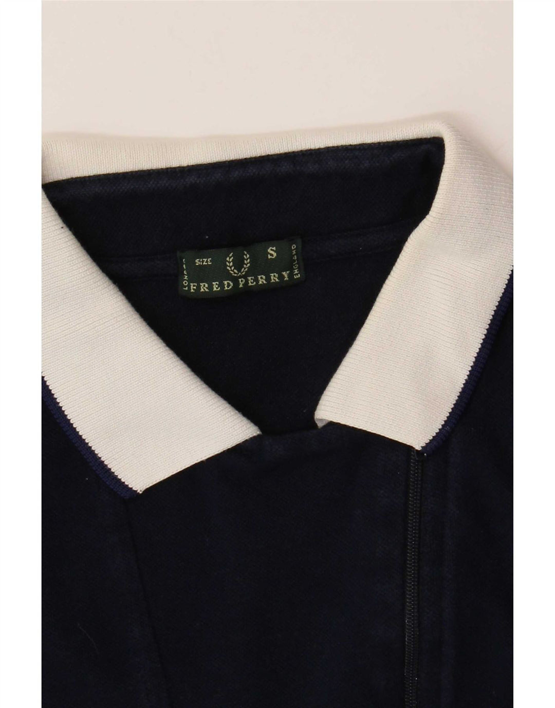 Женская рубашка-поло Fred Perry UK 10, маленькая, темно-синяя, с цветными блоками