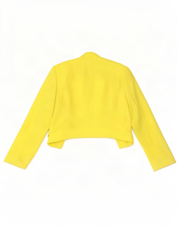 Женское укороченное болеро Topshop UK 8, маленький желтый полиэстер