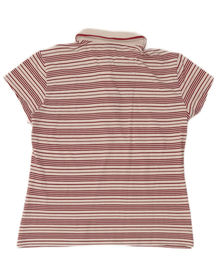 Женская рубашка поло SERGIO TACCHINI IT 48 XL, хлопок в красную полоску