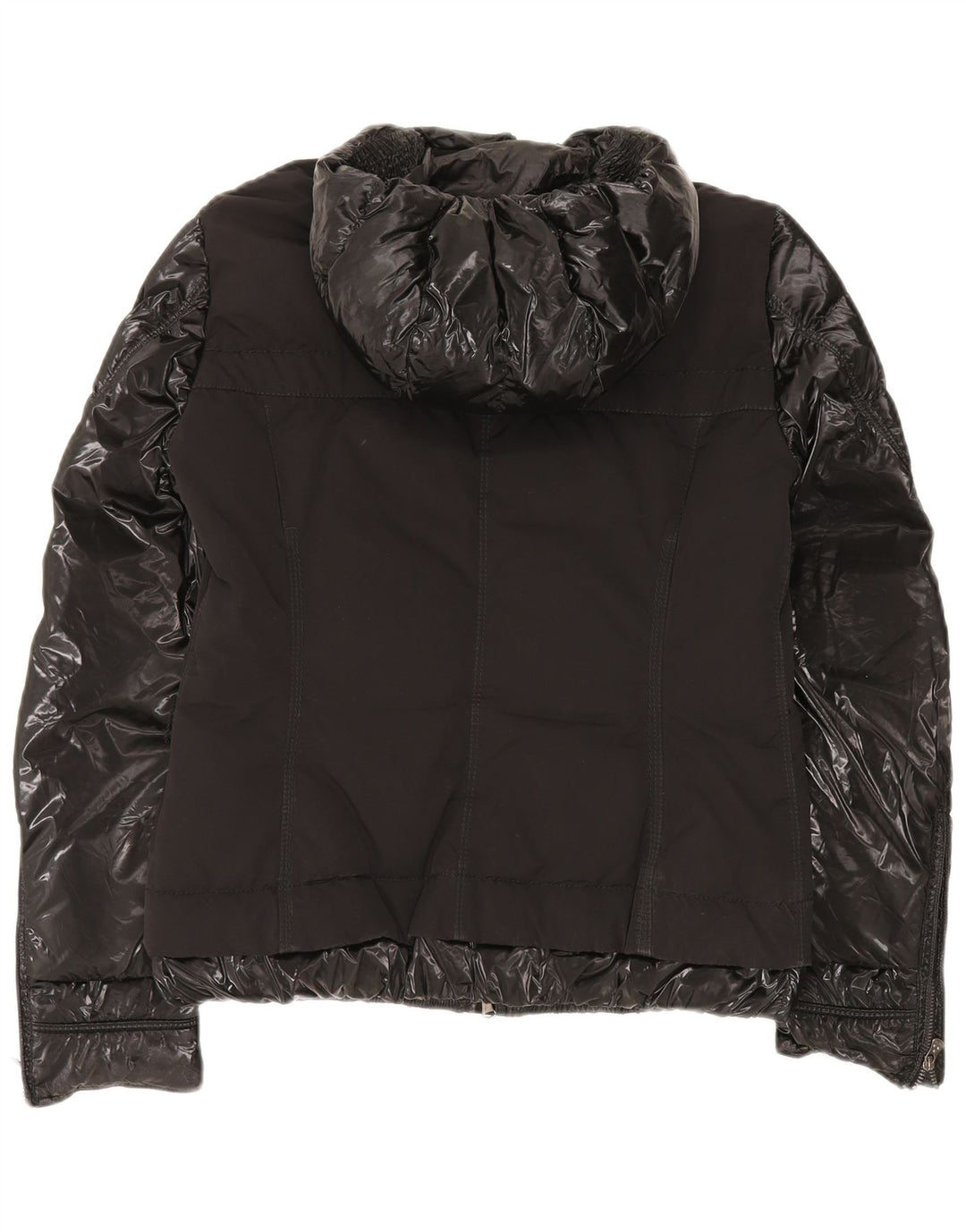 PEUTEREY Женская утепленная куртка с капюшоном IT 42 Средний Черный Полиамид