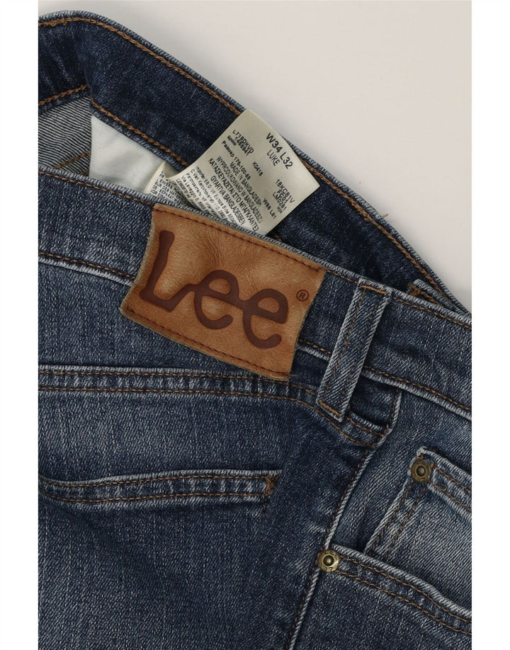 LEE Mens Luke Denim Shorts W34 Large Blue Cotton Vintage Lee and Second-Hand Lee from Messina Hembry 