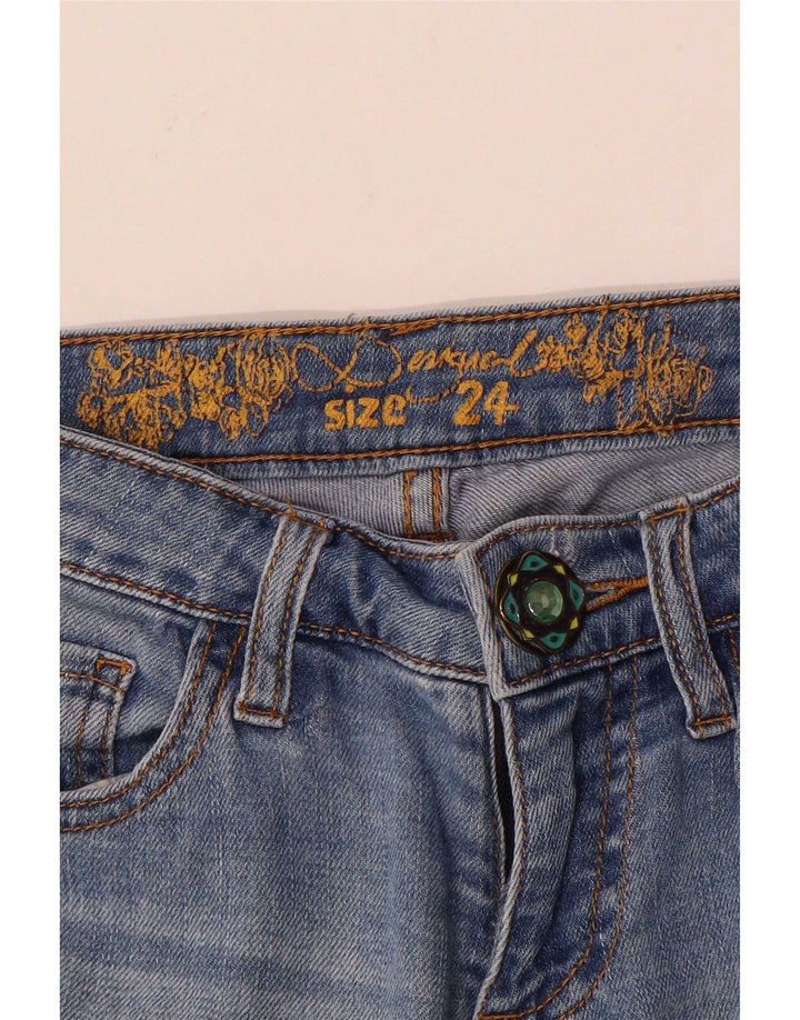 Женские джоггеры Desigual зауженные джинсы W24 L27 синие в стиле пэчворк