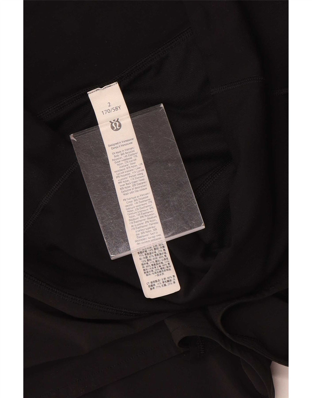 Женские спортивные шорты Lululemon US 2 XS, черный нейлон