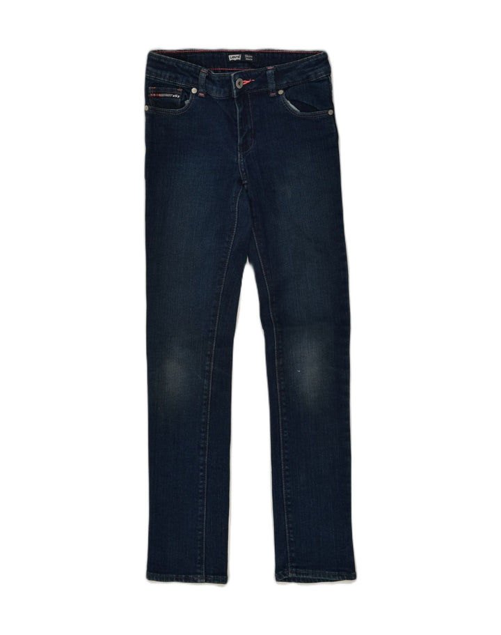 LEVI'S Girls Skinny Jeans 9-10 Years W24 L27 Navy Blue Cotton | Vintage Levi's | Thrift | Second-Hand Levi's | Used Clothing | Messina Hembry 