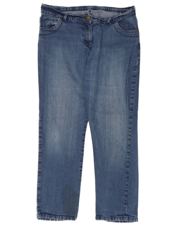 Мужские прямые джинсы Marks & Spencer UK 16, большие W34 L27, синие, хлопок