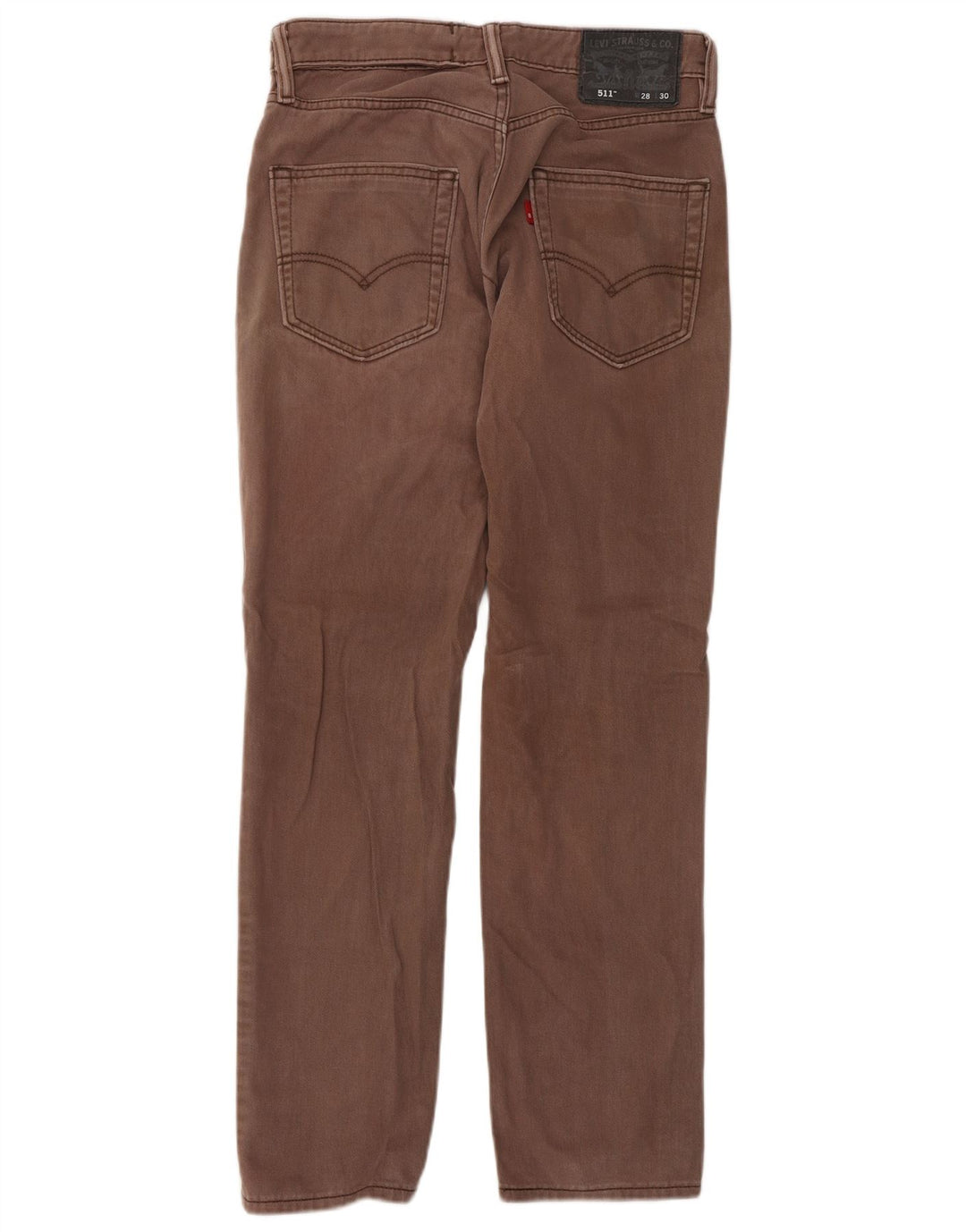 Мужские джинсы Levi's Slim 511 W28 L30, коричневые, хлопок