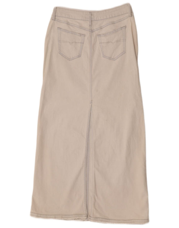 Женская джинсовая юбка макси Diesel W24 XS Off White, хлопок