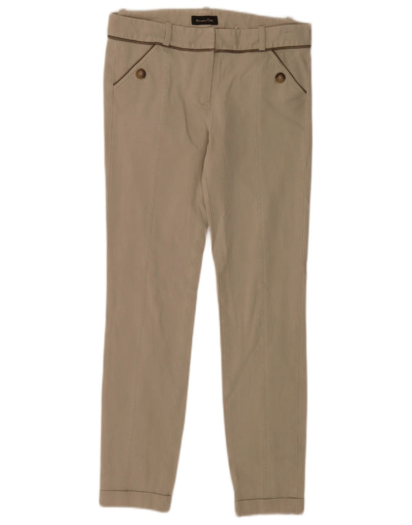 Massimo Dutti Женские повседневные узкие брюки EU 38 Small W28 L27 Бежевые
