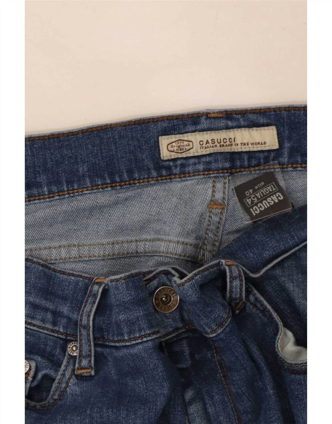 Мужские прямые джинсы Casucci W40 L32, синие, хлопок