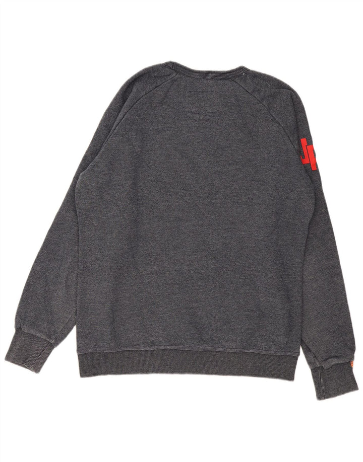 Мужской свитшот с рисунком Superdry 2XL, темно-синий, хлопок