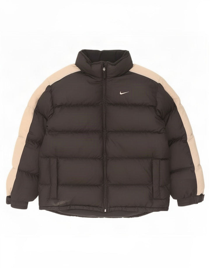 Утепленная куртка Nike для мальчиков 13–14 лет XL, черный полиэстер с цветными блоками
