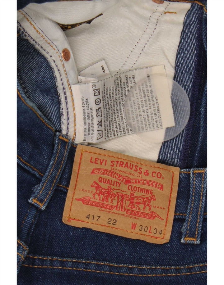 Мужские джинсы Levi's 417 Bootcut W30 L34 синие, хлопок