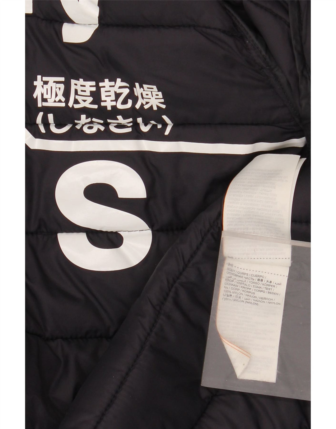 Мужская стеганая куртка Superdry UK 36, маленькая, темно-синяя, нейлон