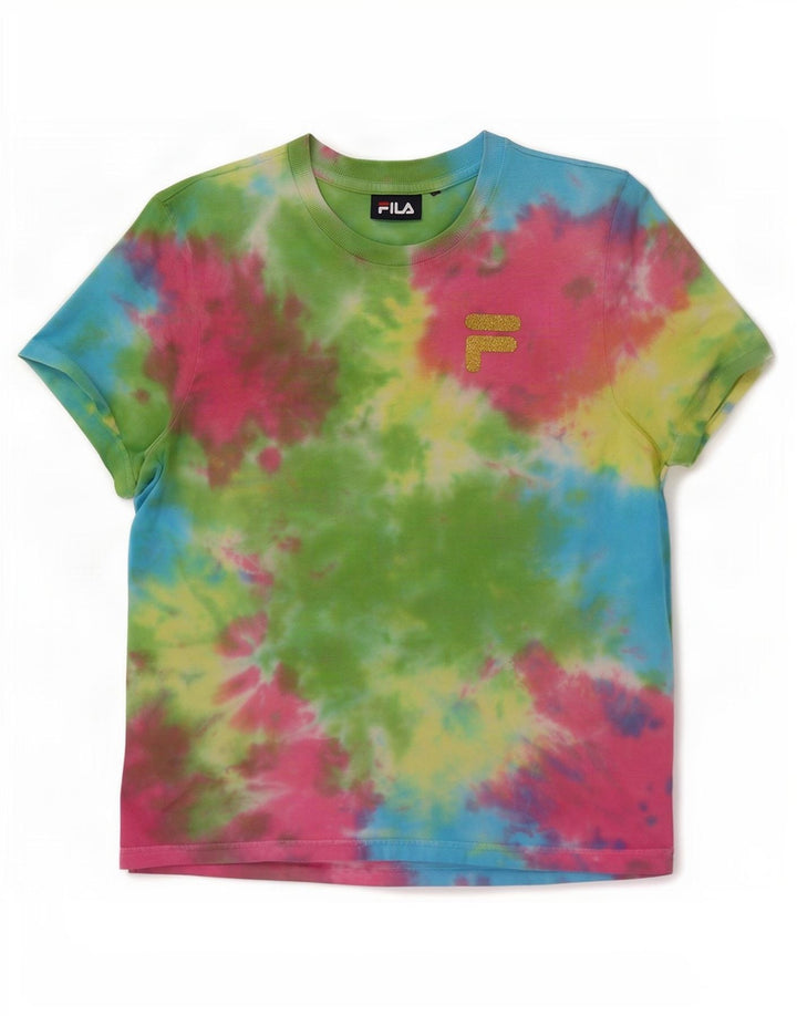 Женская футболка Fila Top UK 12 Medium Multicolored Tie Dye