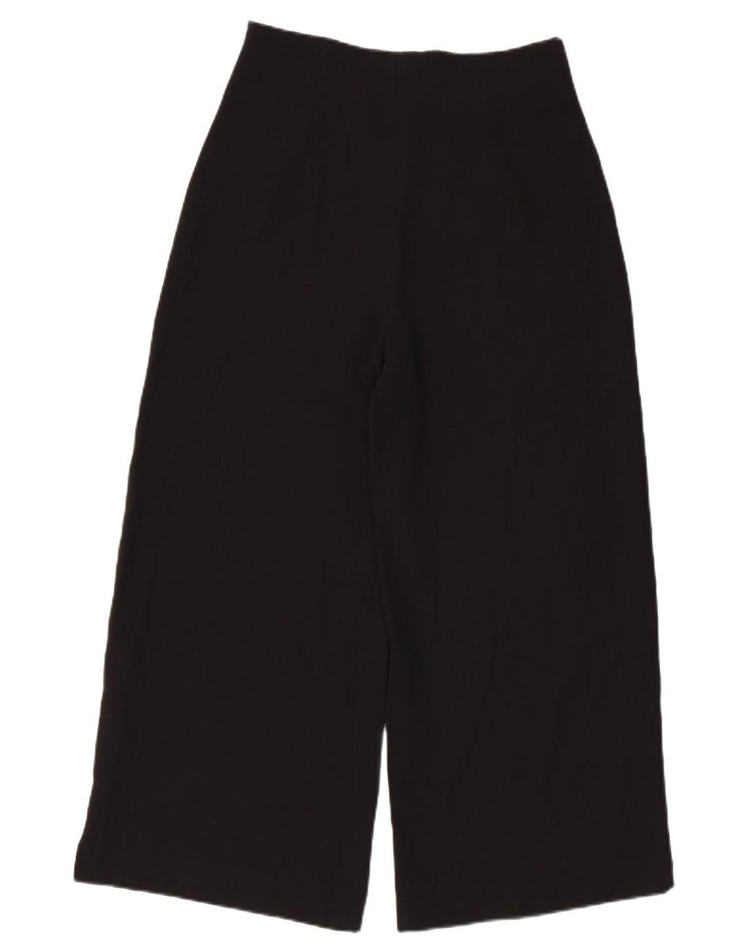 Женские укороченные широкие брюки Zara Medium W30 L24, черные, полиэстер