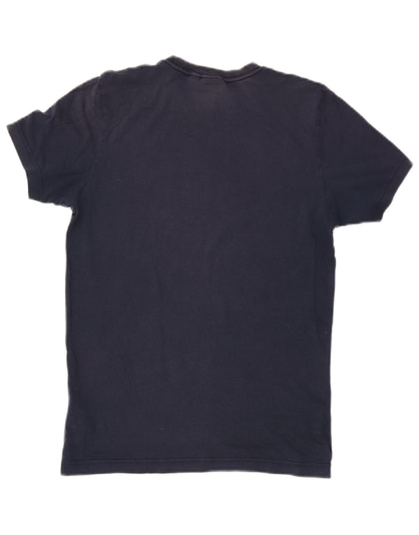 Adidas Mens Graphic T-Shirt Top Small Navy Blue Cotton