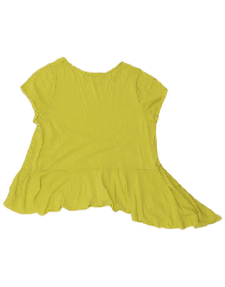 Женская асимметричная блузка Zara Top UK 10, маленькая зеленая