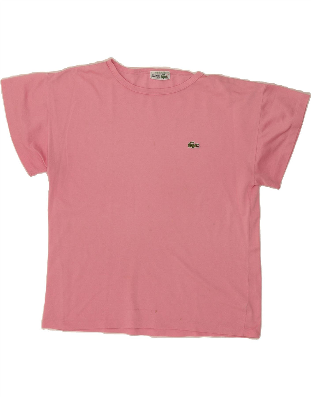 LACOSTE Mens T-Shirt Top Size 3 Small Pink Cotton Vintage Lacoste and Second-Hand Lacoste from Messina Hembry 