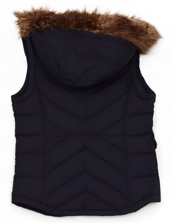Женский утепленный жилет с капюшоном Ralph Lauren UK 6 XS, темно-синий, хлопок