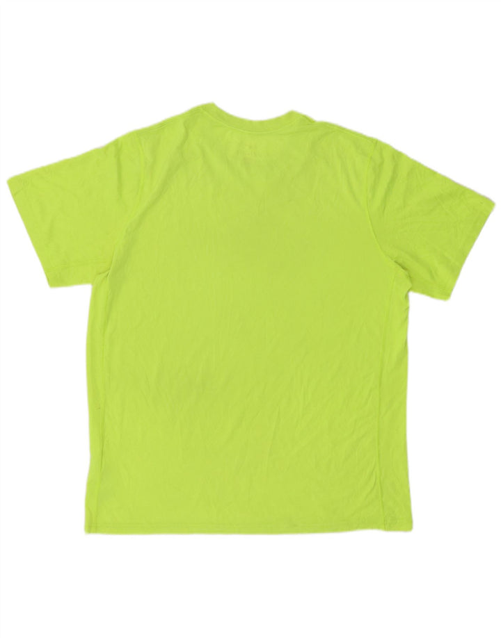 Мужская футболка NIKE Dri Fit, большой зеленый полиэстер