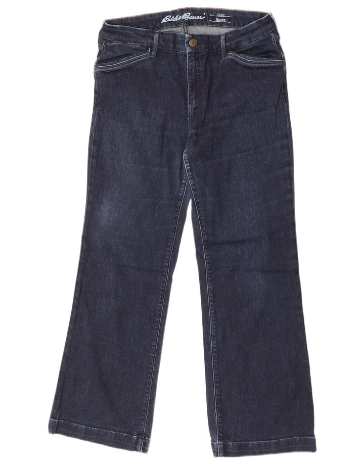 Женские джинсы Eddie Bauer Curvy Bootcut W32 L28 Темно-синие, хлопок