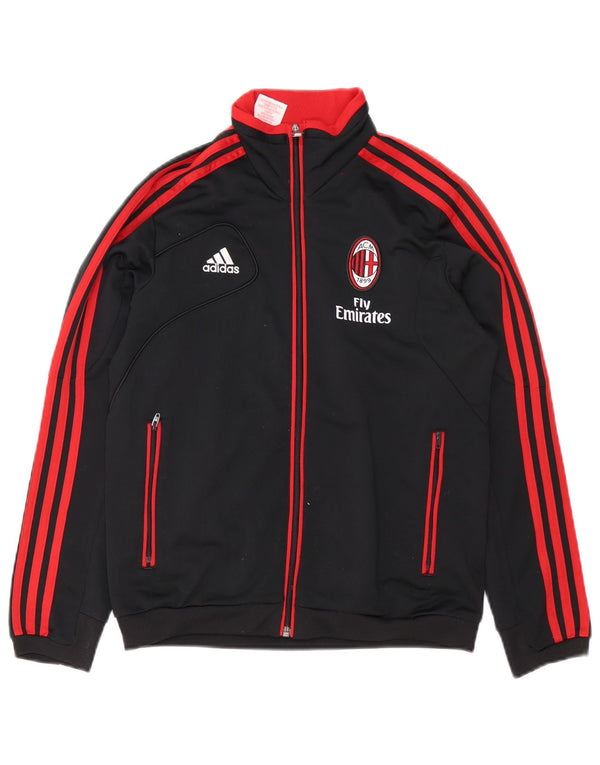 Спортивный костюм Adidas для мальчиков AC Milan с графическим рисунком, верхняя куртка 11-12 лет, черный