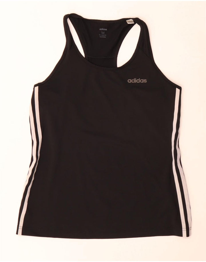 Женский жилет Adidas Climalite Top UK 14, средний черный, полиэстер