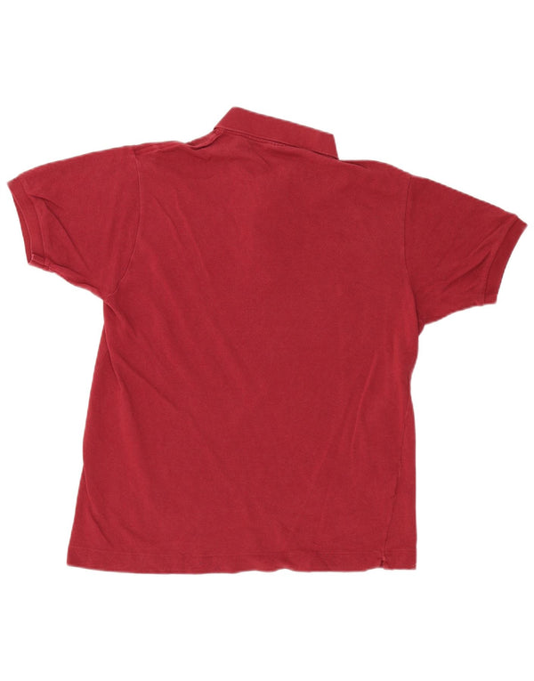 Мужская рубашка-поло LACOSTE, размер 4, средний бордовый хлопок, хлопок
