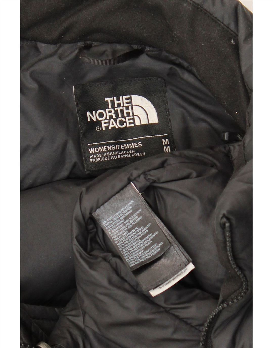 Женская стеганая куртка The North Face UK 14, средний черный полиэстер