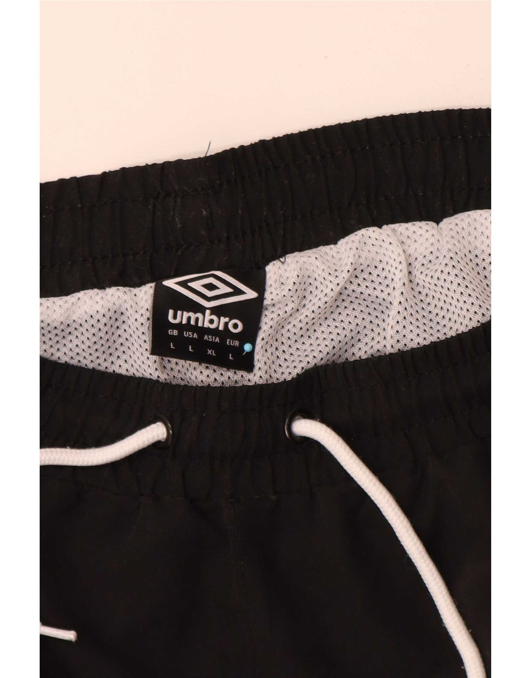 Мужские шорты для плавания Umbro с рисунком, большие черные, из полиэстера с геометрическим рисунком
