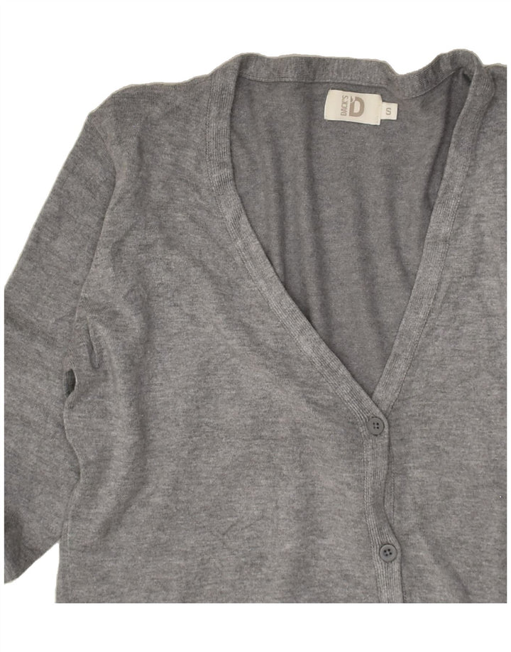 DACK'S Womens Cardigan Sweater UK 10 Small Grey Viscose | Vintage Dack's | Thrift | Second-Hand Dack's | Used Clothing | Messina Hembry 