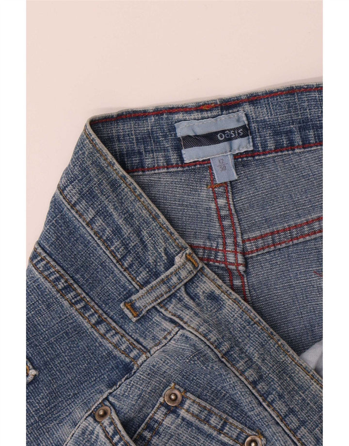 Женская джинсовая юбка Oasis UK 12 Medium W30 Синяя