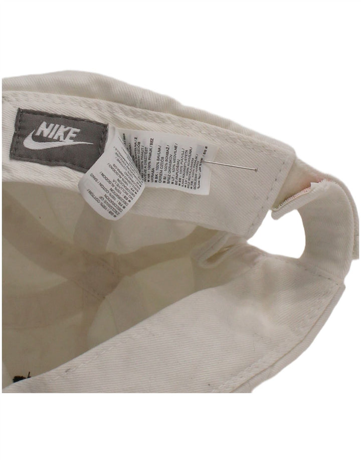 Бейсболка Nike для мальчиков 7–8 лет, маленькая/средняя, белая, хлопковая