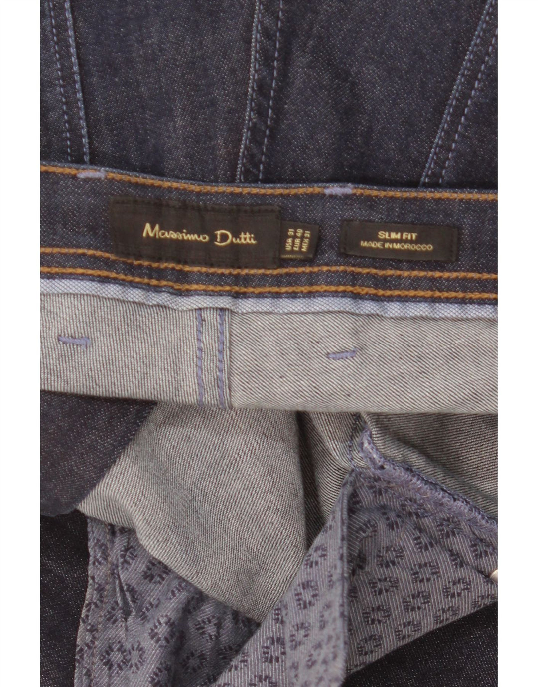 Мужские зауженные джинсы Massimo Dutti EU 40 Medium W31 L30 Темно-синие