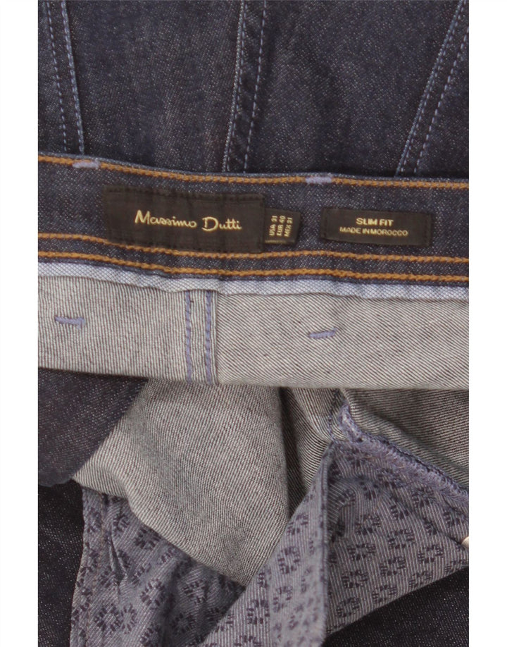 Мужские зауженные джинсы Massimo Dutti EU 40 Medium W31 L30 Темно-синие
