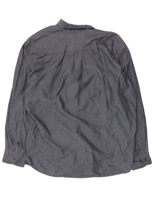 Мужская рубашка Dockers Stain Defender XL, синяя хлопковая елочка