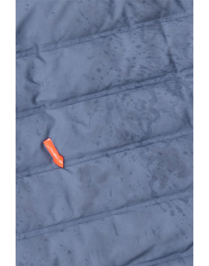 Женская стеганая куртка Adidas UK 16, большой синий полиэстер