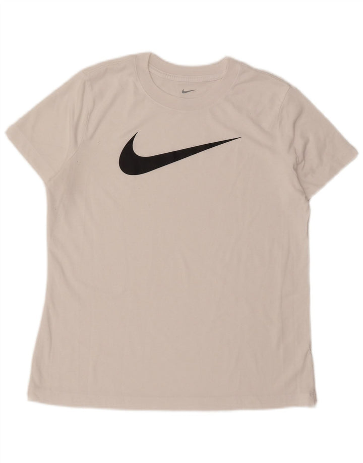 Женская футболка с графическим принтом Nike Dri Fit UK 16, большая белая