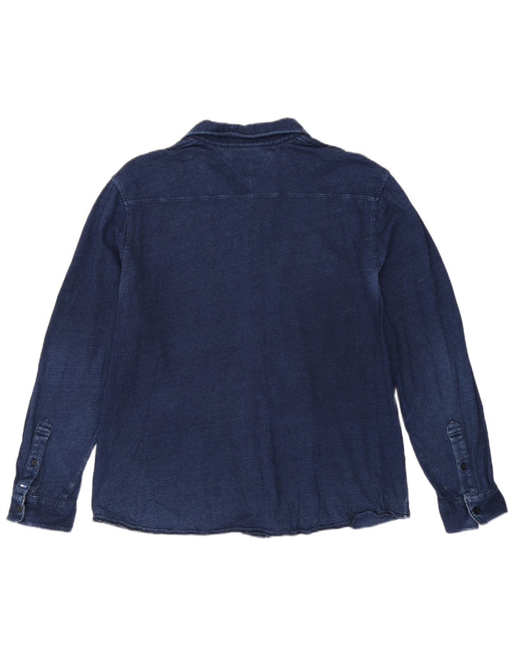 Мужская рубашка приталенного кроя Tommy Hilfiger 2XL темно-синяя