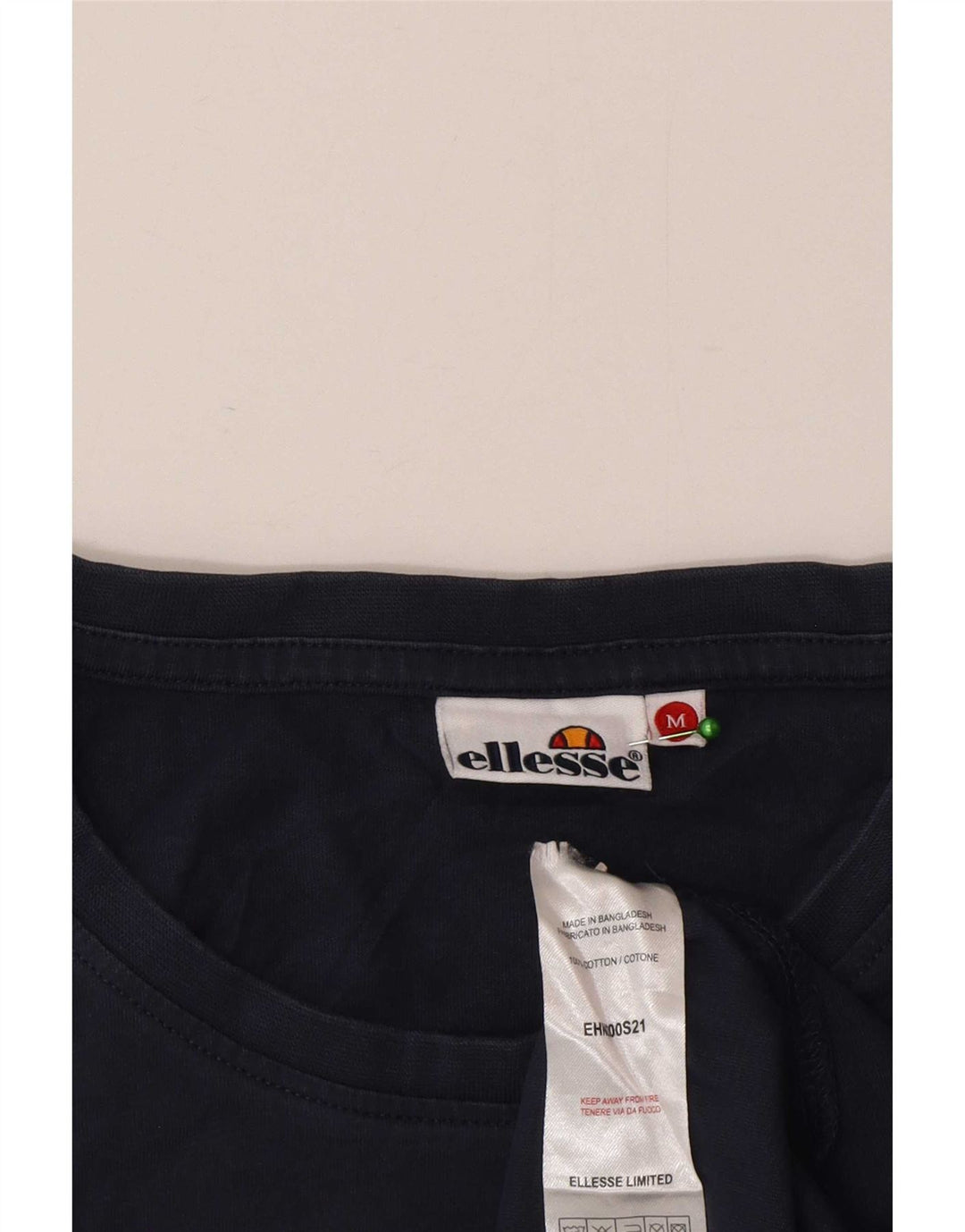 Мужская футболка Ellesse Top среднего размера, темно-синяя, хлопок