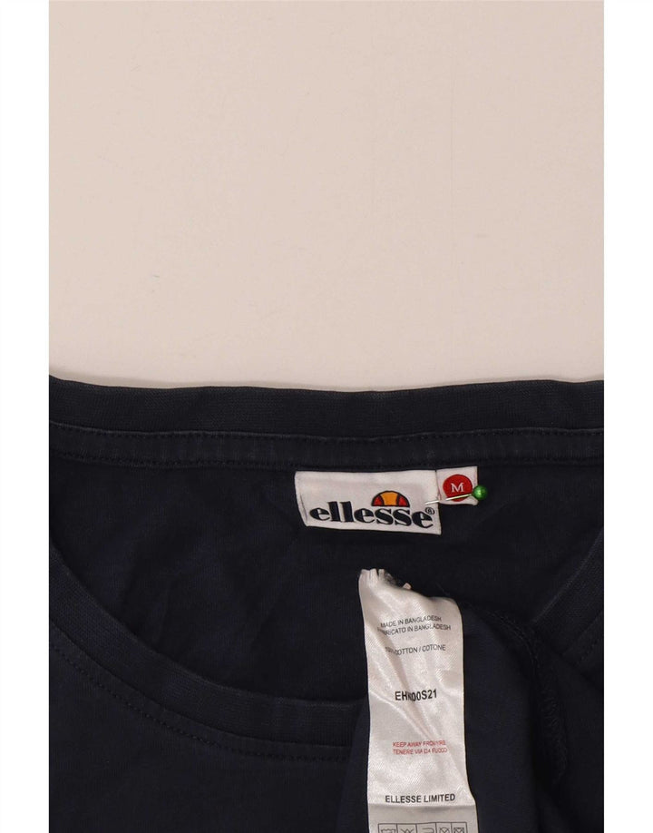 Мужская футболка Ellesse Top среднего размера, темно-синяя, хлопок