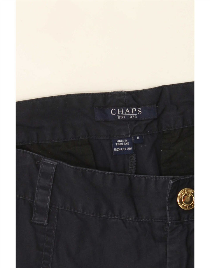 Женские прямые брюки-капри Chaps, США 8, средние W32 L21, темно-синие