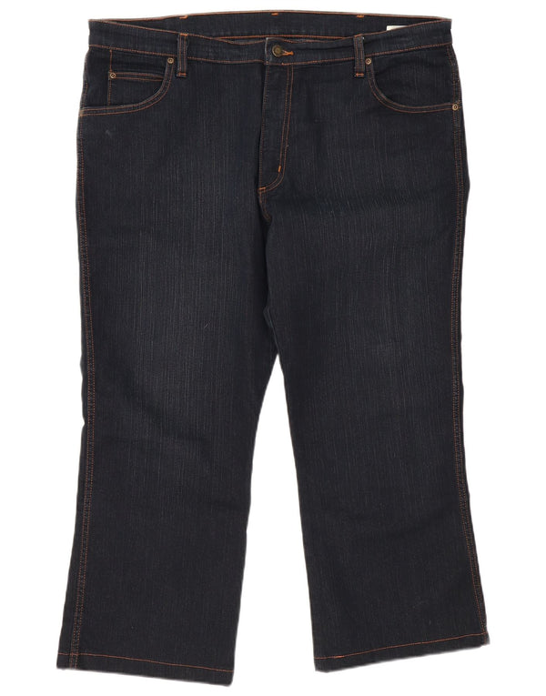 Мужские укороченные джинсы WRANGLER Bootcut W38 L25, темно-синий, хлопок